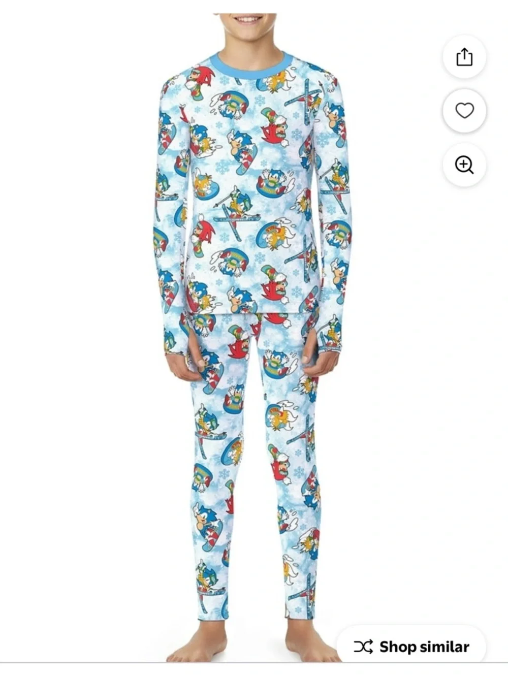 Cuddl Duds sonic themed